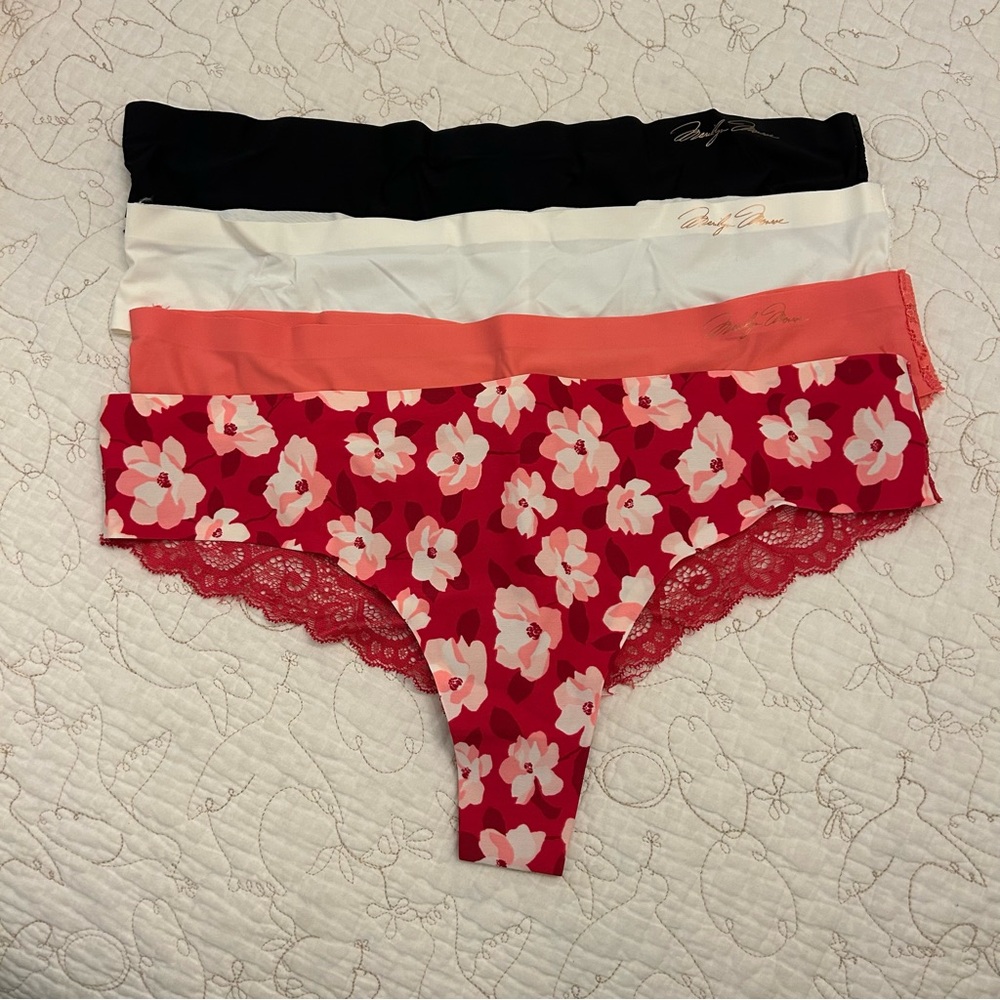 Set of 4 Lace Cheeky Panties - Never Worn - Size Medium